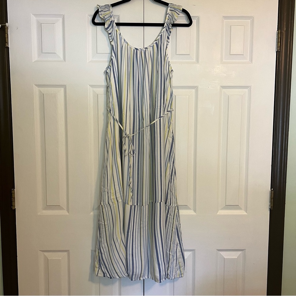 Ann Taylor Loft Striped Midi Sundress